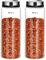 Verdental Lot de 2 salières et poivrières avec trous de sortie réglables en verre transparent pour décoration de cuisine, maison, restaurant, barbecue, camping, ferme (450 ml)
