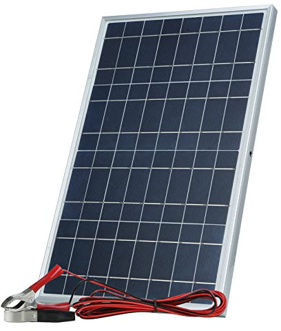 HUIOP Kit de Panneaux solaires,Kit de Panneau Solaire 30W DC 12V/18V avec Pince Crocodile/résistance à l'eau IP65 pour Usage Domestique intérieur extérieur Portable