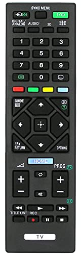 Ersatz Fernbedienung für Sony TV KDL-32CX525 KDL32EX421 KDL-32EX421 KDL32EX520 KDL-32EX520 KDL32EX521 KDL-32EX521 KDL32EX650 KDL-32EX650 KDL32EX655 KDL-32EX655 KDL32EX707