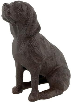 Hund Buchstützen, Einzigartige Gusseisen Tier Form Buchstützen für Schweres Regal, Vintage Antike Home Decor, Moderne Wohnzimmer Bibliothek Büro Regal Dekoration Türstopper Statue