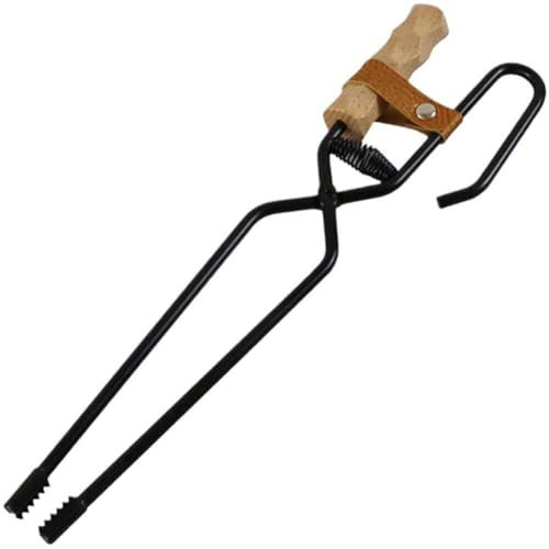 Pinze per Legna Ardere in Ghisa Resistente per Fuochi Interni/Accessori per Bracieri/pinze per Stufe Esterno/pinzette per Tronchi Lunghi/pinze per Legna Ardere