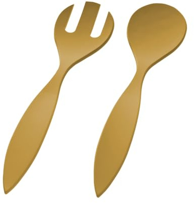 Magu Salatbesteck 30 cm Natur-Design gold