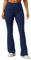 REORIA Damen Einfarbige Jogginghose Yoga Hosen Leggings Schlaghose Mit Breitem Bund und Weitem Bein Marineblau S