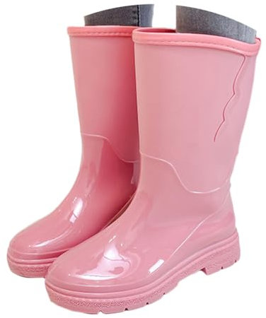 Onsoyours Bottes De Pluie Femme Caoutchouc Botte Confortable Imperméables Antidérapant Bottines Jardin Boots Chaussures De Travail Bottes Pluie Rain Boots B Rose 37 EU