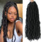 Faux Locs 24 Inch 8 Packs New Soft Locs Pre-Looped Crochet Hair For Black Women Crochet Faux Locs synthetic Hair Extensions(24Inch,1B)
