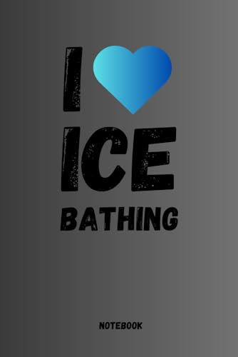 Ice bathing notebook, journal, for everyone who loves ice bathing. Write down your experiences, ideas and inspirations in this beautifully designed ... with this book. Also very nice as a gift