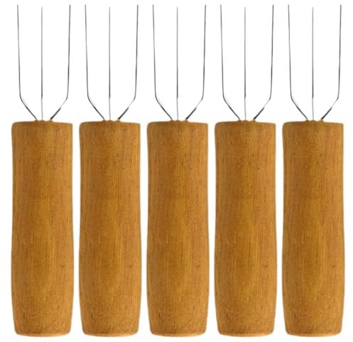 5 PCS Premium Barbecue Skewers Set with Corn on The Cob Forks, Holders, and Sweetcorn Forks - Grilling Accessories for Outdoor BBQ