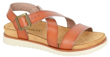 Cipriata L649BT-8 Womens Halter Back Sandal Tan PU size 8