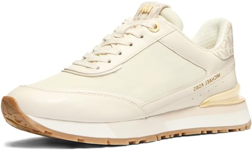 Michael Kors Damen Nova Trainer Sneaker, Vanilla MLTI, 37 EU