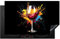 KitchenYeah© Protège Plaque Induction 83x51 cm Deco Cuisine Accessoire Pratique Protection De Vitroceramique Kitchen Gadget Vin - Verre - Graffiti - Boisson - Rouge - Peinture