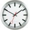 Eurotime 59002-07 Funk Wanduhr 30cm Silber