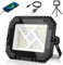 CLV Projecteur LED Rechargeable 200W, 20000mAh Projecteur LED Chantier Portable Solaire & Batterie Rechargeable 4 Modes 2 Luminosité Projecteur Magnetique Lampe de Travail IP66 étanche pour Camping