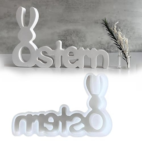 Silikonformen Gießformen Ostern, Silikonform Ostern Silikonform Osterhase Gips Zum Gießen Silikonformen Gießformen Ostern Ostern Silikon Gießform für Handwerk für DIY Osterdeko Handwerk AOOTUERL