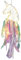 NHQZ 1 Stück Traumfänger Kinder, Led Einhorn Traumfänger, Diy Lichterkette Handgemachte Dreamcatcher Zimmer Deko Federn Wand Dekoration Für Wandbehang Wohnkultur Ornamente(55Cm)