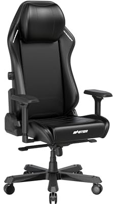 DXRacer Master XL MF24 Gaming-/ Büro-/ Schreibtischstuhl XL, mit Wippfunktion Höhenverstellbarer Drehstuhl PC Stuhl Ergonomischer Chefsessel, EPU, schwarz