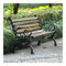 Schwere Gartenbank, Innenbereich Metallsitz Wetterfest, Mit Rückenlehne Und Armlehne, 120cm 150cm 180cm Modernität Holzbank, Geeignet Für Park Terrasse Lounge(Nussbaum,180x42x77cm)