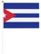 Bandera cubana de doble cara de mano, 14 x 20,8 cm, para fiestas, eventos deportivos