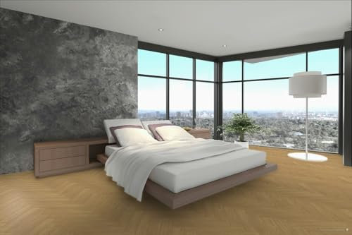 bedding mill Natural Oak Wood Effect Glue Down Luxury Vinyl Tile - Plank(2.5mm LVT) For Domestic & Commercial Use, Suitable For Underfloor Heating