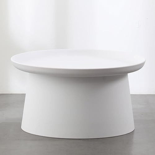 JIANSOZ Grande Table d'appoint Ronde Rose - Table d'appoint de canapé Moderne, Table imperméable pour Salon et Chambre, Table d'appoint/d'appoint élégante pour canapé et décorati