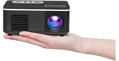 NGBFF Luci Natale Esterno, Mini proiettore Domestico LED Mini proiettore Portatile Ad Alta Definizione 1080P Proiettore multimediale Altoparlanti incorporati for l'intrattenimento Domestico
