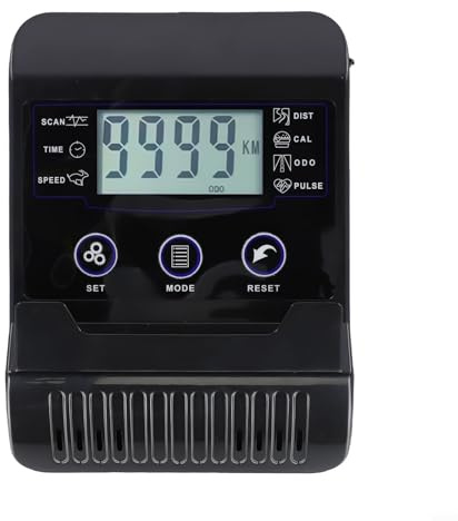 Hosrivae Stationär für Fahrradzähler mit Herzfrequenz, LED-Display & App-Konnektivität für Heimtrainer im Innenbereich - 157 x 216 x 45 mm, Kunststoff-Passform