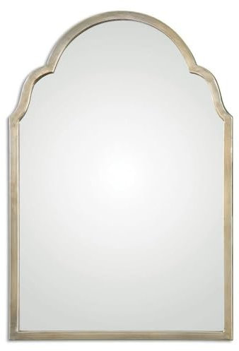 Brayden Petit Silver 20 1/4 x 30 1/4 Arch Wall Mirror