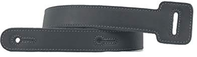 Anthology GearJumbo Tongue Full Grain Leather Guitar Strap Extension (Carbon Black)