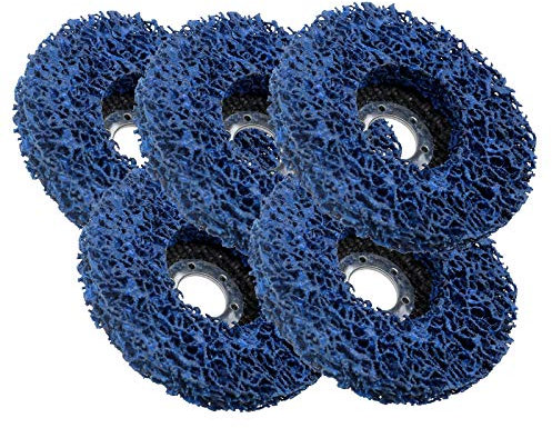 OTOTEC 5 Pcs Poly Strip Wheel Paint Rust Removal Clean Quality Angle Grinder Disc 115mm 4.5