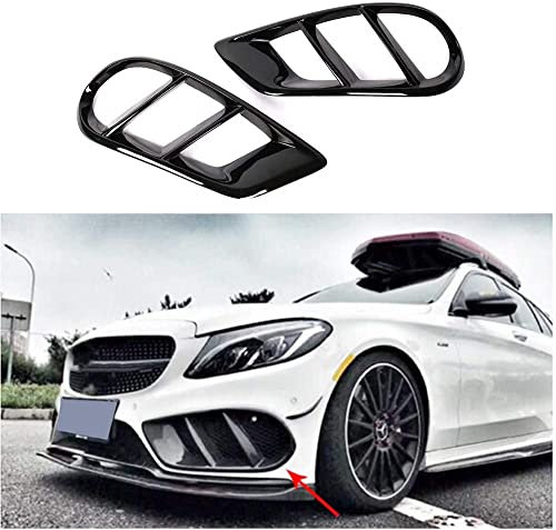 TGFOF Glanz Schwarz Lufteinlass Entlüftung für W205 C-Klasse C43 AMG Air Vent