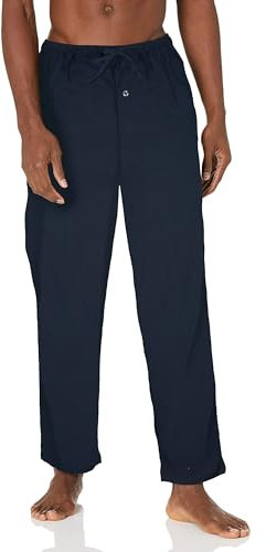 Amazon Essentials Pantalon de Pyjama Respirant en Flanelle (Disponible en Grandes Tailles et Grandes Longueurs) Homme, Bleu Marine, XL
