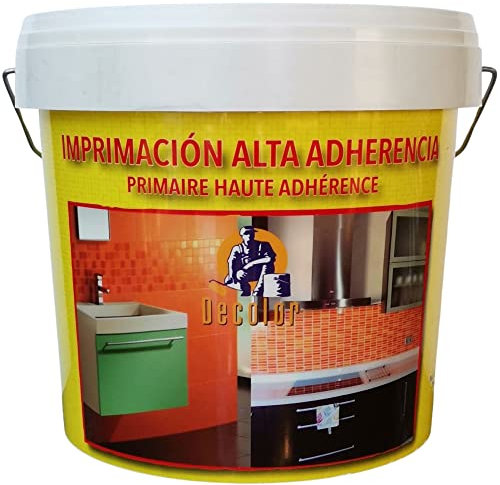 PINTURAS DECOLOR PRIMAIRE Carrelage DECO-160 Haute adhérence faïence, carreaux de sol, mur - A base d'eau - 4L