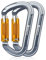 NewDoar 28KN UIAA & CE Certified Auto Climbing Carabiner Professional Auto Locking Clips D-Shaped Heavy Duty Carabiner for Camping, Hiking, Swing, Hammock, Rappelling(Grey 2Pcs)