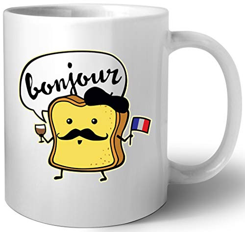 Francés Tostada Cerámica Taza Mug