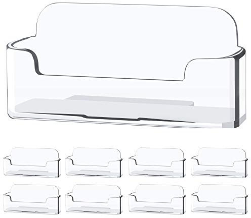 ZIPCCI Porte-cartes de visite en plastique acrylique transparent pour 20 à 50 cartes de visite