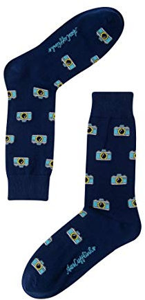 Camera Socks For Him | Photographer Fun Socks Gift for Her | Photography Happy Gift Socks Quirky Novelty Present for Dad | Socks for Mum (CAMERA)