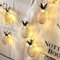EONANT Metall Lichterketten, 3M 20LED Lichterketten Ananas Roségold Metall Polygon Lichterketten batteriebetrieben, verwendet für Weihnachten Familienfeier Dekoration (Ananas)