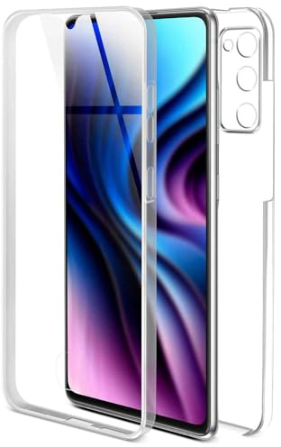 ONEFLOW Touch Case für Samsung Galaxy S20 FE/FE 5G Hülle 360 Grad Komplett Schutz beidseitig, Handyhülle mit Displayschutz, TPU Schutzhülle durchsichtig vorne und hinten stoßfest, Klar