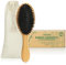 COM-FOUR® Premium Bambus-Haarbürste, Allzweck-Haarbürste aus nachhaltigem Bambusholz und Wildschweinborsten, Paddle Brush-Bürste für jeden Haartyp (1 Stück - Haarbürste Wildschwein)