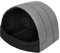 Hundehütte Hundehöhle Hundebett Hundehaus Katzenhöhle Schlafplatz M - 50x38 cm Grau