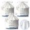 MEYSO 300Stück/3Rolle Pure Cotton Dry Wipes,100% Baumwolle Non-Woven Baumwolle Weiches Einwegwaschtuch, Sauber Weiches Tuch, Reinigungstuch,Einweg Gesichtstuch Trockene