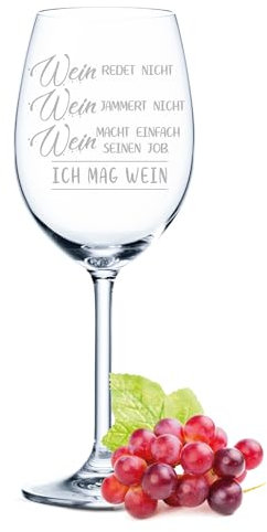 GRAVURZEILE WeinglasLeonardo mit GravurWine Speeds Not Wine Jammert nicht. Geschenk für Hobby-Sommelier & Weinliebhaber. Weingläser, Geburtstagsgeschenk für Frauen & Männer