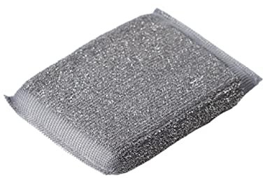 Lxrzls. 6 stücke küche stahl ring spülmaschine sponge sauber reiben topf rost fokus flecken schwamm entfernen kit (Color : Grey)