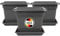 2friends Set di 3 fioriere grandi esterne, vaso grande con sottovaso, 40 x 40 cm, vaso per piante, vaso per piante, prodotto in Germania, modello: Kay, colore: antracite