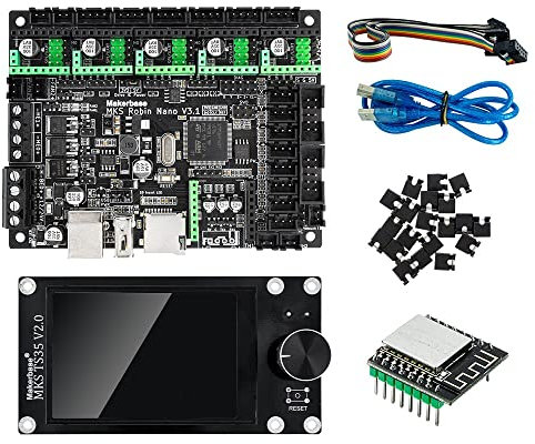HANLEES Makerbase MKS Robin Nano V3 32 Bit 168 MHz F407 Steuerplatine 3D-Drucker Motherboard 3D-Teile TFT Bildschirm USB Druck VS Nano V2 (mit TS35 WLAN)