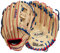 WILSON Unisex, Teenager A500 Baseball 30,5 cm Handschuh, Blonde/Rot/Königsblau, 12