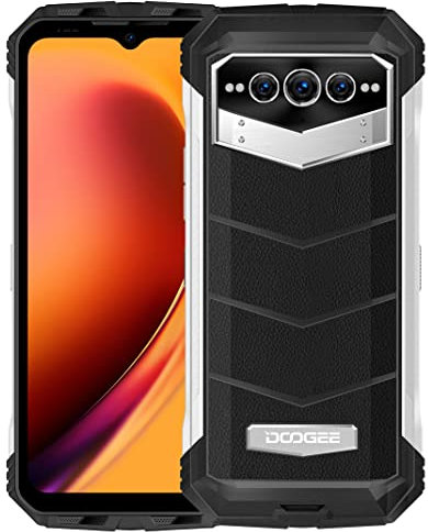 DOOGEE 5G Rugged Smartphone VMAX, 22000mAh Batteria, Dimensity 1080 12GB+256GB, 6.58'' 120Hz FHD+, 108MP Triple AI Fotocamera (20MP Visione Notturna), Android 12 Cellulare Impermeabile, NFC Argento