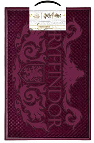 Harry Potter Pyramid International - Alfombra de Goma Gryffindor - Antideslizante - Idea Regalo de cumpleaños - 40x60cm - con Licencia Oficial Regalo de cumpleaños - 40x60cm - con Licencia Oficial