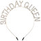 WLLHYF Geburtstag Krone für Frauen, Rose Gold Tiara Königin Stirnband Prinzessin Krone für Mädchen Party Zubehör, Zinklegierung, Strass