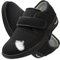AEHO Chaussures diabétiques Femmes Extra Larges Ajustable Chaussures pour Diabétiques Pieds Gonflés ½dème Antidérapant Chaussons Orthopédique Chaussures Respirant Réglables,Blacka,42 EU