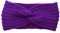 Winter Häkelarbeit Stirnband Mädchen Frauen Haarband Verdicken Stirnbänder Kopfband Haarband Ohrenwärmer Headwrap für Einkaufen Skifahren Laufen,Dunkellila